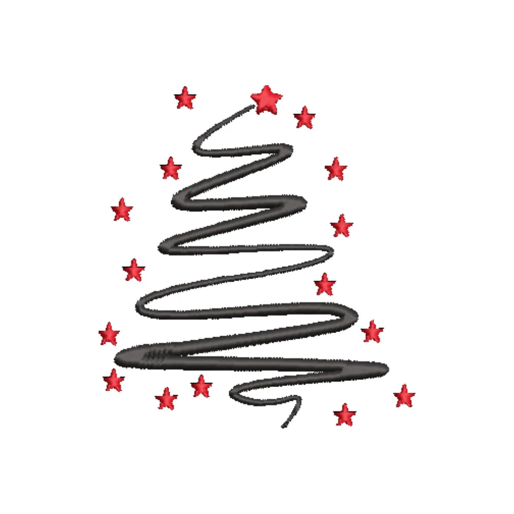 BYFT Embroidered For You Personalised Cotton Towel - Christmas - Starry Christmas Tree Design High Quality Embroidery Perfect For Gifting