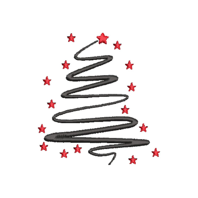 BYFT Embroidered For You Personalised Cotton Towel - Christmas - Starry Christmas Tree Design High Quality Embroidery Perfect For Gifting