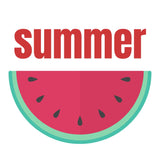 BYFT Summer Watermelon Tote Bag – Vibrant Fruit Slice Printed Reusable Tote | Eco-Friendly Daily Carry Bag (Set of 1)