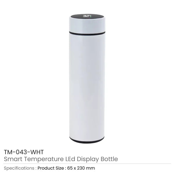 BYFT Smart Temprature LED Display Bottle 500 Ml Set of 01
