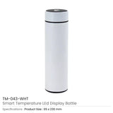BYFT Smart Temprature LED Display Bottle 500 Ml Set of 01