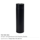 BYFT Smart Temprature LED Display Bottle 500 Ml Set of 01