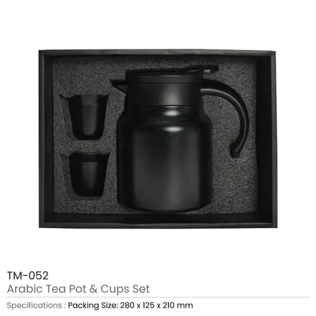 BYFT Arabic Tea & Coffee Pot with Cups Set 1000 ml
