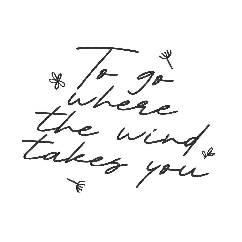 BYFT Inspirational Quote Tote Bag – “To Go Where the Wind Takes You” Reusable Tote | Eco-Friendly Daily Carry Bag (Set of 1)