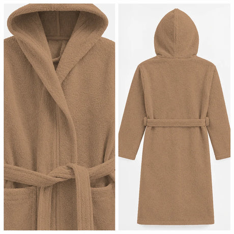 BYFT Daffodil Kids Hooded Bathrobe Luxury Cotton Soft, Absorbent, Quick-Dry