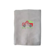 BYFT Embroidered For You Personalised Cotton Towel - Christmas - Vintage Christmas Truck with Tree Design High Quality Embroidery Perfect For Gifting