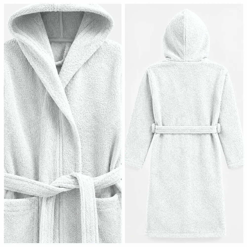 BYFT Daffodil Kids Hooded Bathrobe Luxury Cotton Soft, Absorbent, Quick-Dry