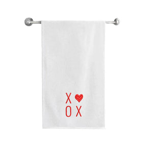 BYFT Embroidered For You Personalised Cotton Towel - XOXO Design High Quality Embroidery Perfect For Gifting