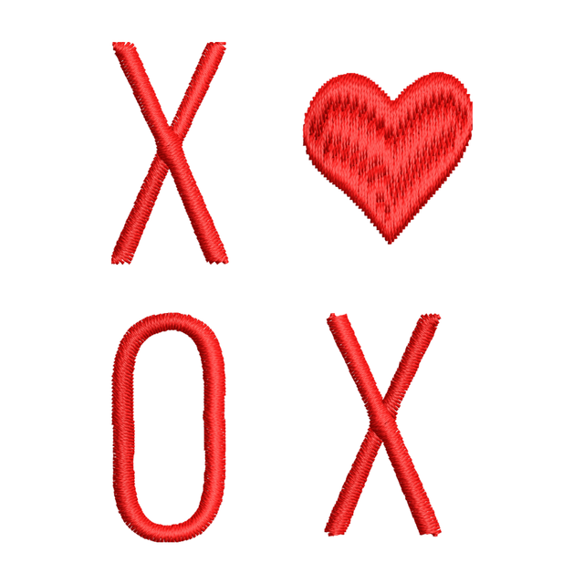BYFT Embroidered For You XOXO Valentine Designed Female T-Shirt
