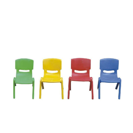 BYFT Plastic Kindergarden Chair Multicolor