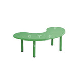 BYFT Kidney Shape Kids Table Green