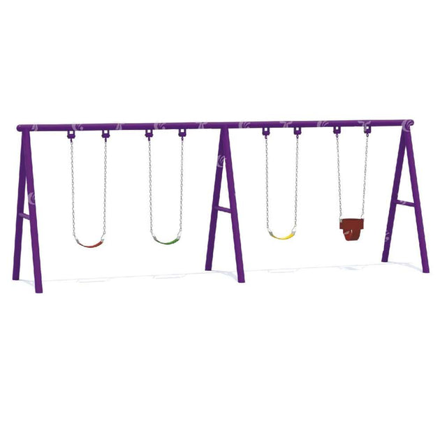 BYFT Two Kids & Adult Swings Playground