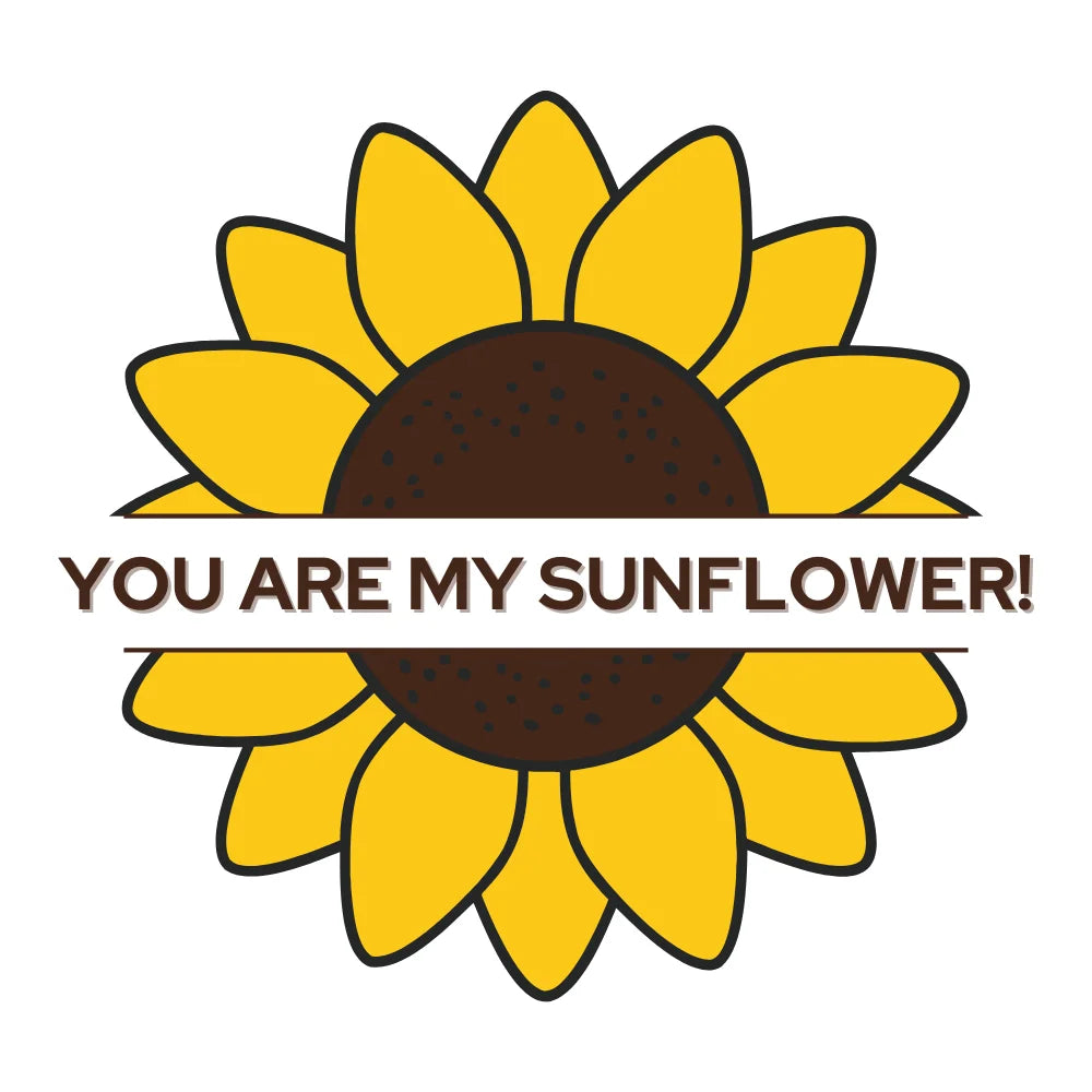 BYFT "You Are My Sunflower" Tote Bag – Bright Floral Graphic Reusable Tote | Eco-Friendly Daily Carry Bag (Set of 1)