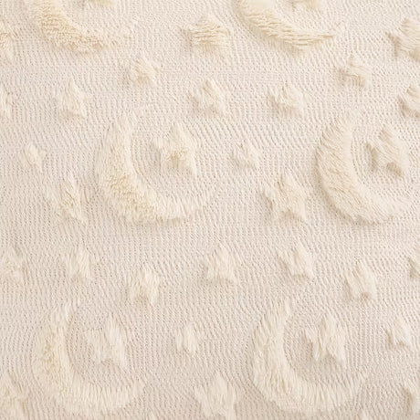 BYFT Ramadan Inspired Decorative Throw Pillow Cover with Crescent Moon & Star Embroidery 45 x 45 Cm Set of 01 Pcs (Without Insert)