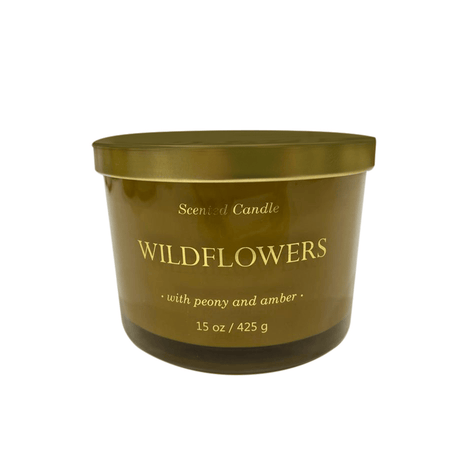 BYFT Hero Jar Peony And Amber Scent Candle Iconic Design