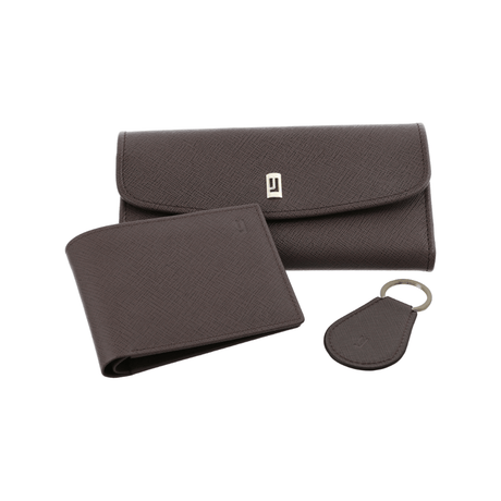 Jafferjees Victoria Falls Men's Wallet 12 x 9.4 Cm Brown Genuine Leather Set of 01