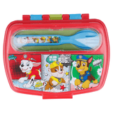Disney Funny Sandwich Box With Cutlery Paw Patrol Comic