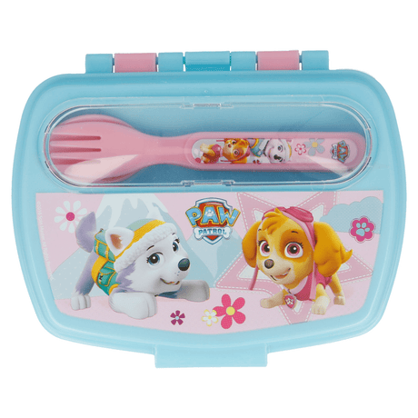 Disney Funny Sandwich Box With Cutlery Paw Patrol Girl