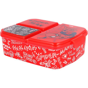 Disney Multi Compartment Sandwich Box Spiderman Urban Web