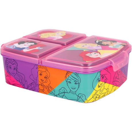 Disney Multi Compartment Sandwich Box Princess Bright & Bold