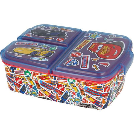 Disney Multi Compartment Sandwich Box Cars Stickers