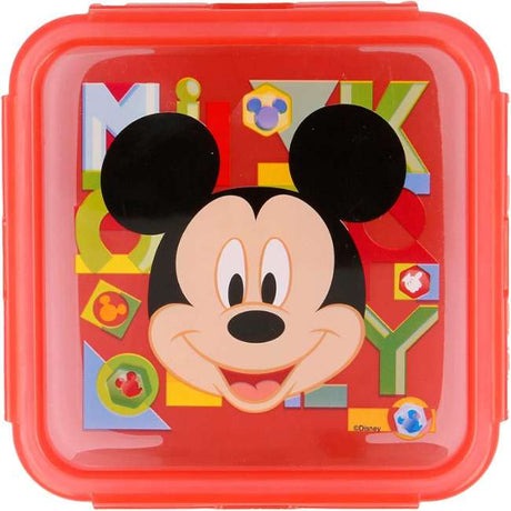 Disney Square Hermetic Mickey Watercolors Food Container 730 Ml