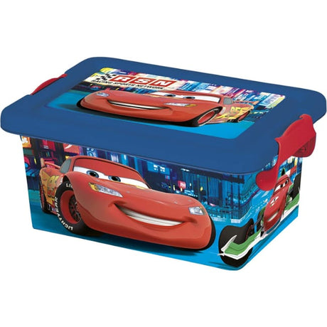 Disney Plastic Storage Container 3.7 L Cars Neon Racers Cup