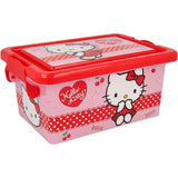 Disney Plastic Storage Container 3.7 L Hello Kitty Cherry Jam