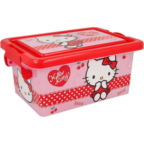 Disney Plastic Storage Container 3.7 L Hello Kitty Cherry Jam