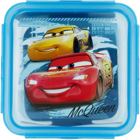 Disney Square Hermetic Cars Race Ready Food Container 730 Ml