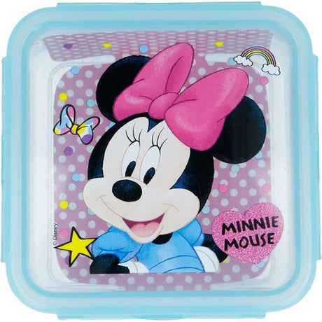 Disney Square Hermetic Minnie Electric Doll Food Container 730 Ml
