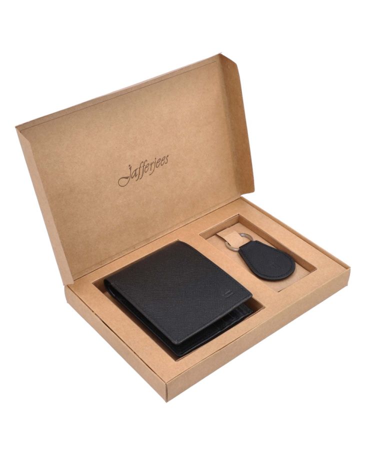 Jafferjees Easter Island Men's Genuine Leather Wallet | Classic Slim Bifold Wallet for Men
