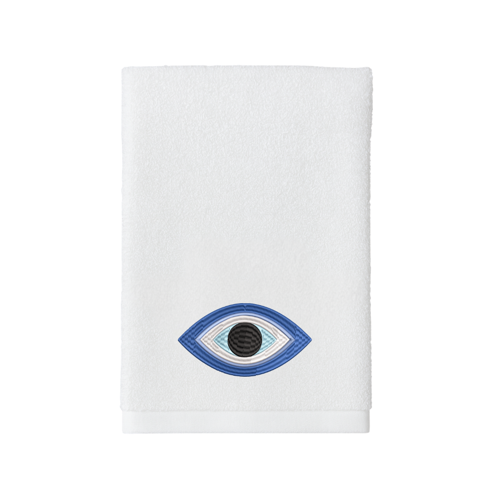BYFT Iris embroidered for you Evil Eye Design Towel