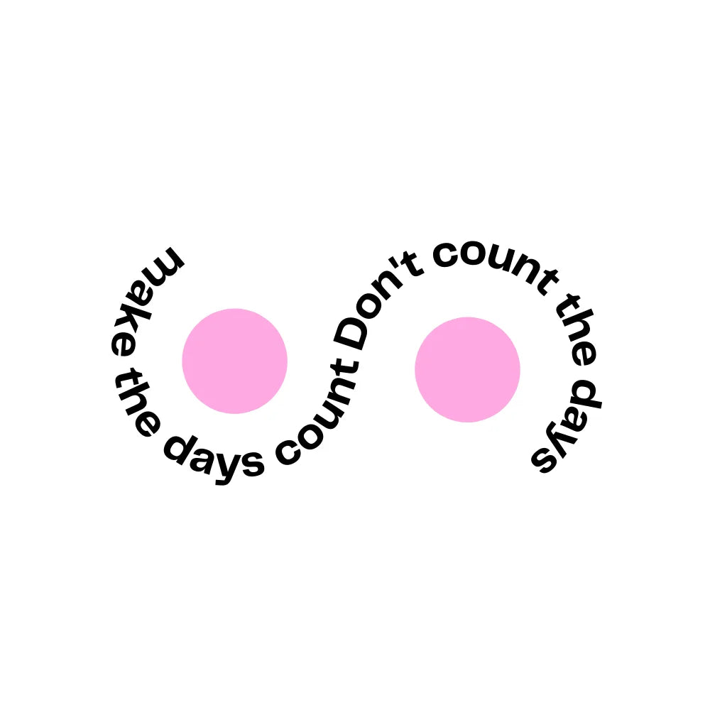 BYFT Inspirational Tote Bag – “Make the Days Count” Printed Reusable Tote | Eco-Friendly Daily Carry Bag (Set of 1)