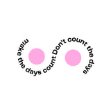 BYFT Inspirational Tote Bag – “Make the Days Count” Printed Reusable Tote | Eco-Friendly Daily Carry Bag (Set of 1)