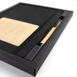 BYFT RPET and Bamboo Notebook with Pen Gift Set of 01