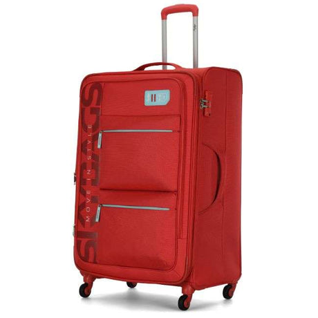 Skybags Vanguard Red Softside 58 Cm Rolling Luggage