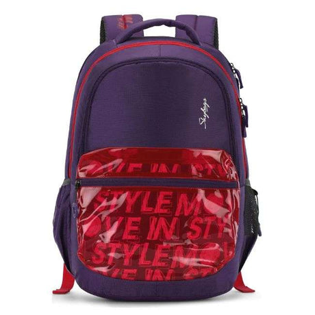 Skybags Figo 02 Unisex Purple Daypack Backpack 28 Ltr.