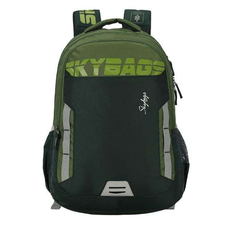 Skybags Figo Extra 02 Unisex Green School Backpack 30 Ltr.