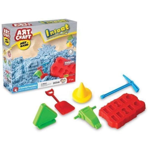 ART CRAFT 500 GR BUILD MODELING PLAY SAND SET