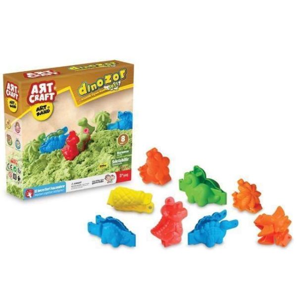 ART CRAFT 500 GR DINOSAURS MODELING PLAY SAND SET