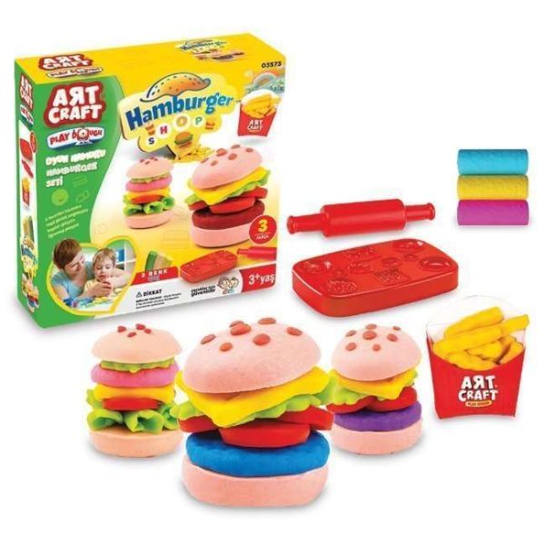 ART CRAFT HAMBURGER PLAY DOUGH SET 150 GR