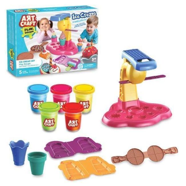 ART CRAFT ICE CREAM SET PLAY DOUGH 280 GR