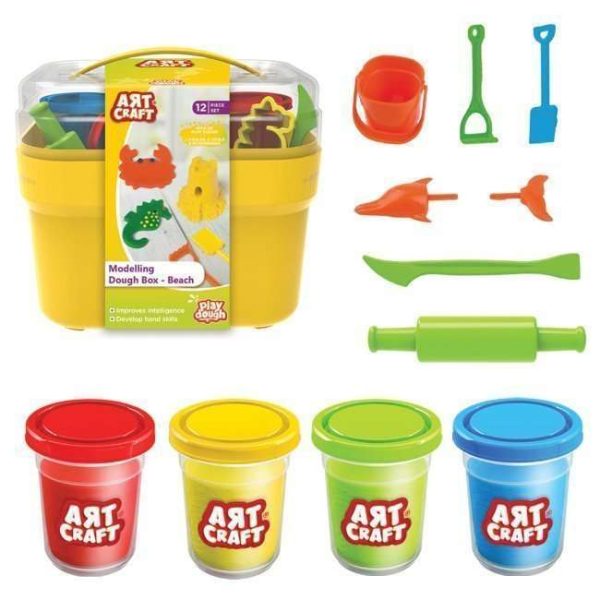 ART CRAFT MODELING DOUGH BOX BEACH