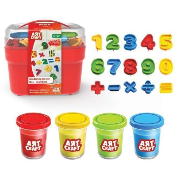 ART CRAFT MODELLING DOUGH BOX NUMBERS