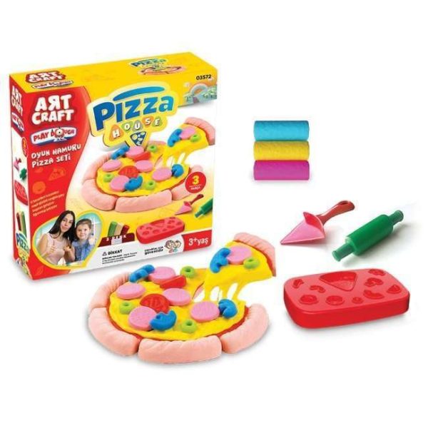 ART CRAFT PIZZA PLAY DOUGH SET 150 GR