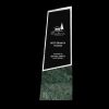 BYFT004204 Crystal and Marble Awards Transparent and Green Set of 1 B