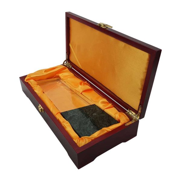 BYFT004204 Crystal and Marble Awards Transparent and Green Set of 1 C