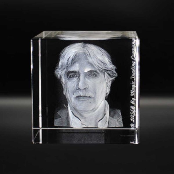 BYFT004208 3D Square Crystals Awards Transparent Set of 1 B