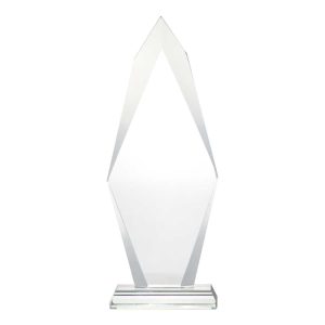 BYFT004210 Flame Shaped Crystal Awards Transparent Set of 1